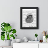 Lyrics -- Brice & Hosanna 10-28-2021 -- Black framed 11x14 -- Printify