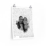 Lyrics -- Quion & Darlene Mayes 22.05.2022 -- 16x20 -- Printify