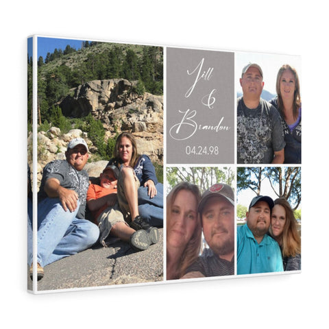 Photo Collages Prints -- Canvas 18"X24" -- Jill & Brandon