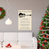 Lyrics -- What a wonderful world (Louis Armstrong) -- 20x30 -- Printify