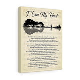 I Cross My Heart Lyrics Poster -- Canvas  11"X14" -- 7 -- printify
