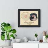 Lyrics -- Stacey and Floyd 11/20/2020 -- Black framed 11x14 -- Printify