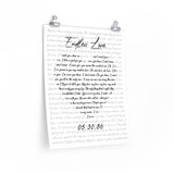 Lyrics -- Lionel Richie & Diana Ross 05.30.86 -- 16x20 -- Printify