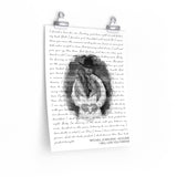 Lyrics Song -- poster/ 11''x14'' -- Mitchell & Kayleigh