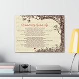Lyrics Song -- Canvas 18"X24" -- Waited My Whole Life (Cracker)