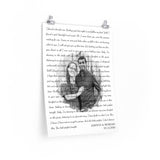 Lyrics -- Ashwin & Moriah 05.14.2020 -- 18x24 -- Printify