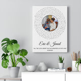 Music Song Lyrics -- Canvas 12"X16" -- Eric & Jemal