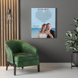 Lyrics Song -- Canvas 24"x30" -- Rick & Julie