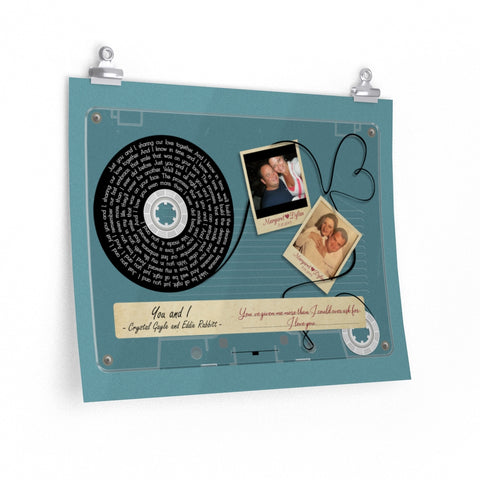 Cassette -- Margaret and Dylan 5.11.2001 -- 16x20 -- Printify