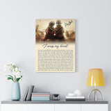 I Cross My Heart Lyrics -- Canvas 18"X24" -- 4