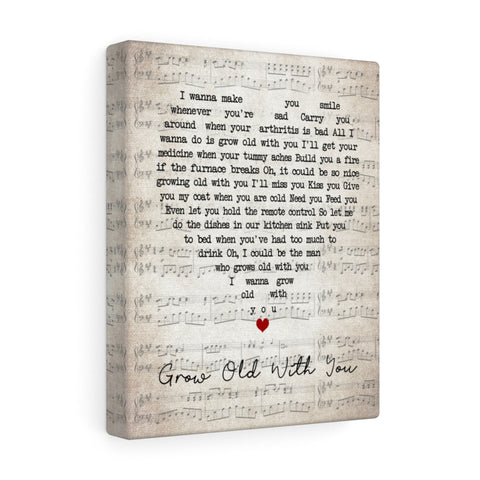 Grow Old With You -- 9 -- Canvas 8x10 -- Printify