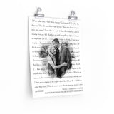 Lyrics Song -- poster/ 11''x14'' -- Nene & Dakota 8/23/22