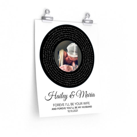 Vinyl -- Hailey & Maria -- 11x14 -- Printify