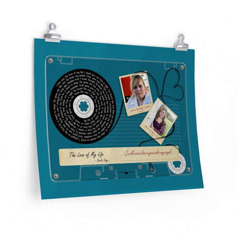 Cassettes-Tape -- I will never leave -- Poster 16x20 -- Printify