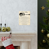 Printify Premium Matte 9x11 Poster - Simple Man - Design 2