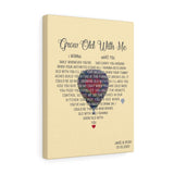 Grow Old with Me Lyrics -- Canvas 12"X16" -- Jake & Roxi