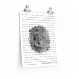 Lyrics -- Lane & Jessica 12.10.22 -- 11x14 -- Printify