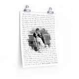Lyrics -- Matt & Jamie 03.19.2021 -- 11x14 -- Printify