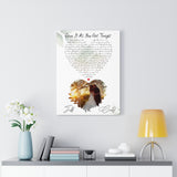 Music Song Lyrics -- Canvas 18"X24" -- Jeff & Cindy