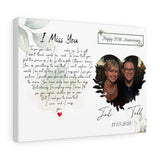 Lyrics -- Todd & Jodi 11/3/2021 -- Canvas 12x16 -- Printify