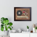 Cassettes-Tape Prints -- Black framed 11"x14" -- William and Allisen