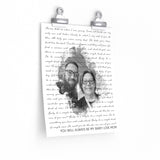 Lyrics -- You will always be my baby! Love mom -- 9x11 -- Printify
