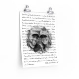 Lyrics -- The Anthony’s (I Choose You) -- 11x14 -- Printify