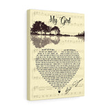 Song Lyrics -- Canvas  12"X16" -- My Boy (Girl Version) -- printify