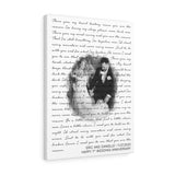 Music Lyrics Song -- Canvas Gallery 18"X24" -- Eric and Danielle