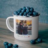Enamel Mug -- Tyler and Kenna <3 -- 12oz -- Printify