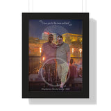 Lyrics -- Wally & Sean 2022 -- Black framed 12x16 -- Printify