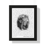 Lyrics --  Chris & Hollie 05.13.16 -- Black framed 12x16 -- Printify