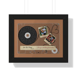 Cassettes-Tape Prints -- Black framed poster/ 11"x14" -- Chris & Raye