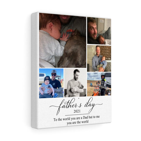 Dad Family Love -- Canvas 8"x10" -- Father's Day 2