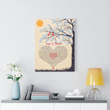 Lyrics Song -- Canvas 18"X24" -- Scars in Heaven (Casting Crowns)