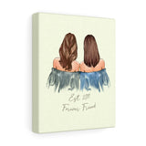 Personalized Best Friend -- Canvas 8"x10" -- Est. 2011—— forever friend