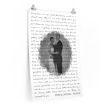 Lyrics -- Sean & Crystal 06.03.01 -- 20x30 -- Printify