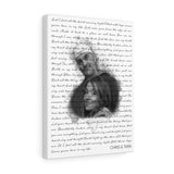 Music Lyrics Song -- Canvas 12"X16" -- Chris & Tara