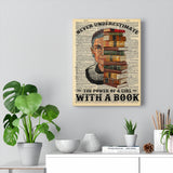 CREATORY Never Underestimate The Power Of A Girl -- Canvas 11"X14" -- 1 -- printify