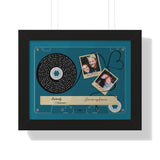 Cassette -- Jeffrey and Cynthia 06/01/2019 -- Black framed 11"x14" -- Printify