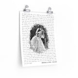 Lyrics -- Brenna & Chris 9-25-2021 -- 11x14 -- Printify