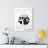 Lyrics -- Adam and jessica 3-20-2021 -- Canvas 18x24 -- Printify