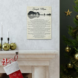 Printify Canvas Gallery Wraps 12x16 - Simple Man - Design 2