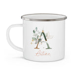 12oz Enamel Camping Mug - Printify - Autumn A - Botanica