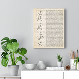 Music Lyrics Song -- Canvas 11"X14" -- La Negra Tiene Tumbao (Celia Cruz)