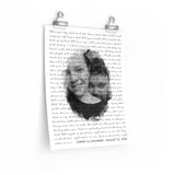Lyrics Song -- poster/ 11''x14'' -- Tommy & Cheyanne