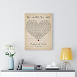 Lyrics -- Adrian and Nicole 6.30.2021 -- Canvas 18x24 -- Printify