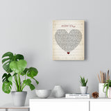 Music Song Lyrics -- Canvas 8"x10" -- Tool- 10,000 Days
