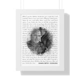 Lyrics -- Shane & Betsy 03.08.2002 -- White framed 12x16 -- Printify
