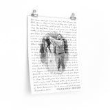Lyrics -- Colin & Kayla 08.07.2021 -- 16x20 -- Printify